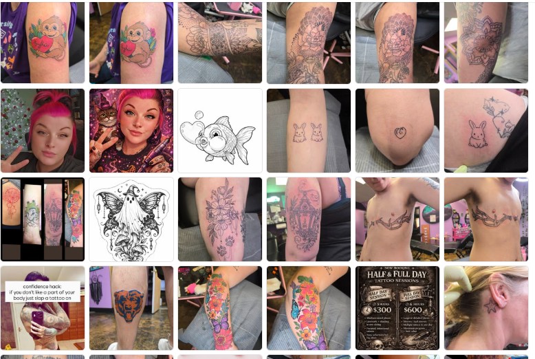 Tattoo portfolio - cute designs, animals, color work